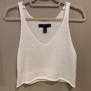 Cropped Knit Tank